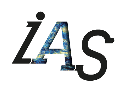 IAS v2 Logo Monogram Alternative logo monogram negative space starry night