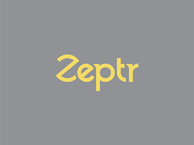 Zeptr branding typography vector