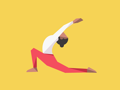 Yoga pose illustration