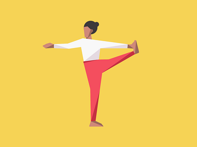 Yoga pose illustration