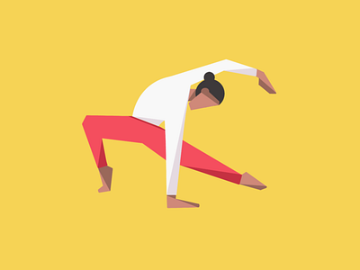 Yoga pose illustration