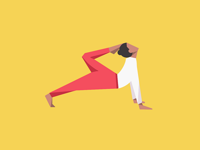 Yoga pose illustration