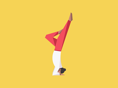 Yoga pose illustration