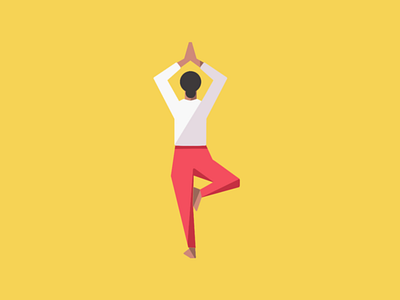 Yoga pose illustration