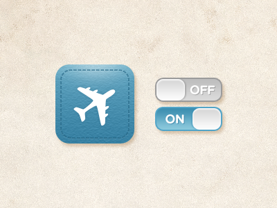 Icon & Switch for iPhone App iphone travel ui app icon switch