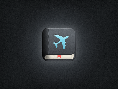 iPhone Travel App Icon (Book style) app book icon iphone travel