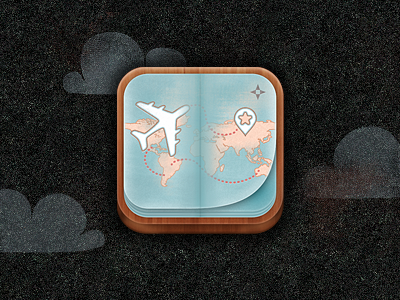 Travelog Icon for App Store app icon iphone travelog