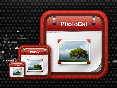 iPhone PhotoCal Icon 3gs appstore calendar icon ios iphone photo retina