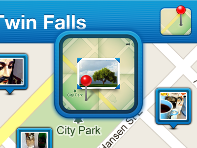 PhotoPlace Icon app icon ios iphone map photoplace ui