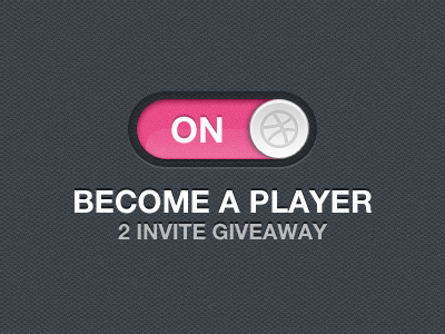 2 Dribbble Invite Giveaway dribbble giveaway invite ios switch