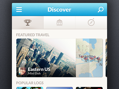 Travelog — Discover app ios iphone travel travelog