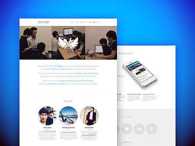 Company Website company css cultstory html website