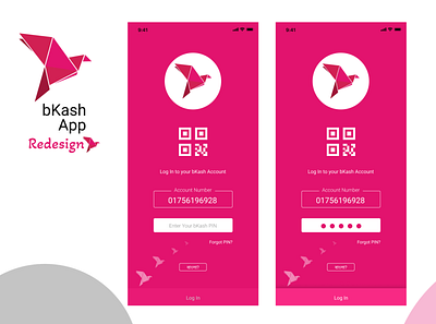 bKash App | Redesign bank app bkash branding design mobile app redesign send money ui