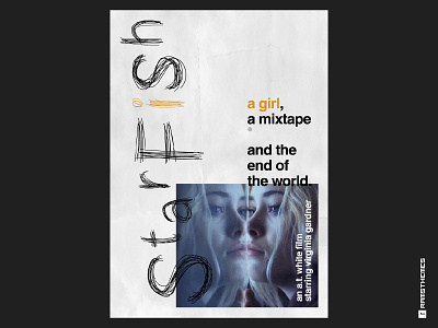 Starfish (2019) Movie Poster cinema design drama end of the world graphic design movie poster movies poster art poster design starfish typography virginia gardner