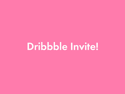 Dribbble Invitation #6 design draft dribbble dribbble best shot dribbble invitation dribbble invite graphic design invites minimalistic typography