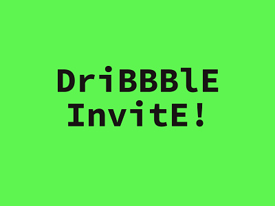 Dribbble Invitation #7 design draft draft day dribbble dribbble best shot dribbble invitation dribbble invite graphic design green invite invites minimalistic typography