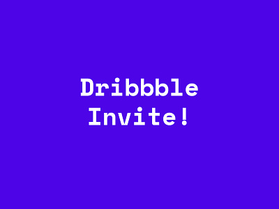 Dribbble Invitation #8