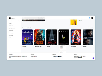 INGMAR - Movie News Blog WordPress Theme - Wishlist Test 2 design favourites graphic design interface design minimalistic movie app movies plugin ui ux web wishlist wordpress design wordpress development wordpress theme