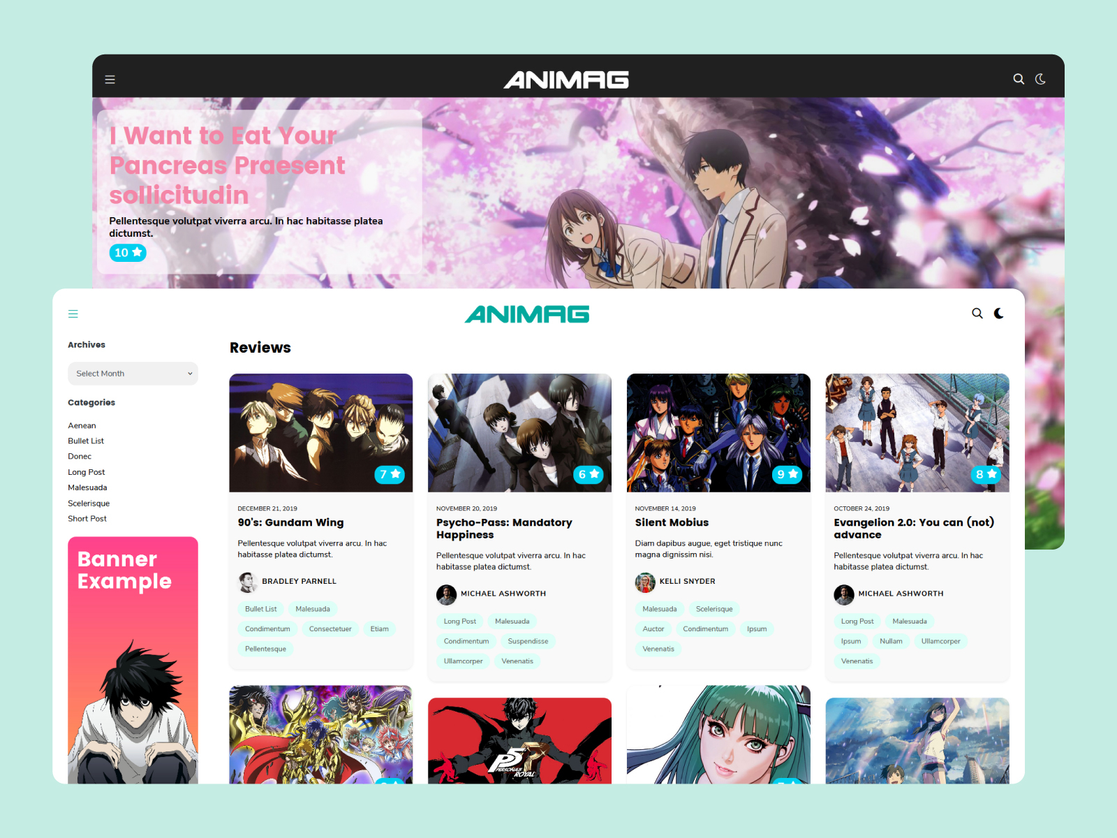 ANIMAG  Anime News WordPress Theme 93147  TemplateMonster  WordPress  theme Top wordpress themes WordPress