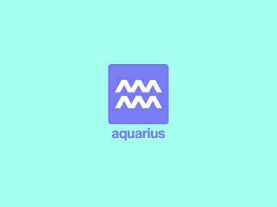 Aquarius Zodiac Sign - Dribbble Weekly Warmup