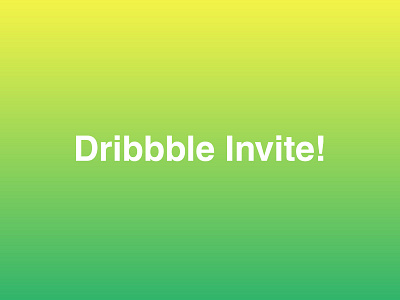 Dribbble Invitation #12 draft day dribbble dribbble best shot dribbble invitation dribbble invite gradient graphic design green invite invite giveaway invites lime minimalistic