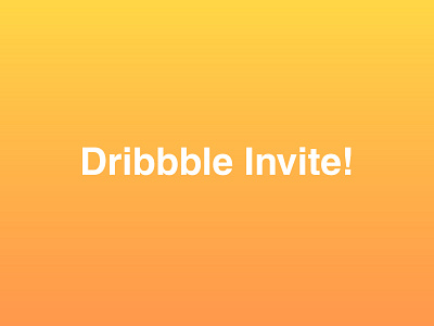 Dribbble Invitation #13 draft day dribbble dribbble invitation dribbble invite giveaway gradient graphic design invitations invite minimalistic player typography yellow