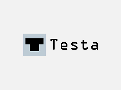 TESTA - Logo for new WordPress Template project architecture branding brutalism design graphic design logo minimalistic rational typography wordpress design