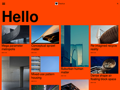 TESTA - Architecture Brutalist Style WordPress Elementor Kit