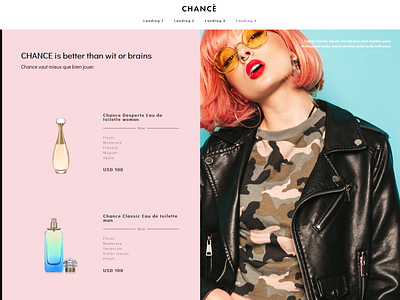 CHANCE - Perfume Landing Page WordPress Template Elementor Kit