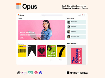 OPUS - Book Store WooCommerce WordPress Elementor Theme