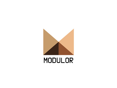 MODULOR - Logo for new WordPress Template project branding design graphic design logo logotype minimalistic rational typography wordpress theme