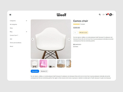 WOOLF - Furniture and Home Gadgets WooCommerce Theme 🛋️ bootstrap design frontend furniture graphic design minimalistic templates themes typography ui wordpress design wordpress theme