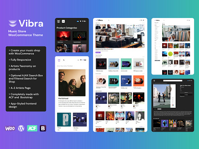 VIBRA - Music Store WooCommerce Theme 🎵📀