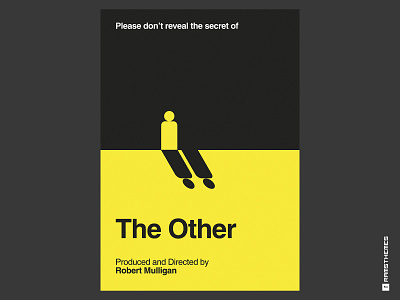 THE OTHER - minimal swiss movie poster - Dribbble Weekly Warm Up