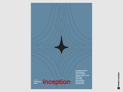 INCEPTION - Minimalist Swiss Style Movie Poster christopher nolan design dreams fiction form graphic design helvetica illustration inception leonardo dicaprio minimalistic movies reality spinner swiss swiss design typography vector