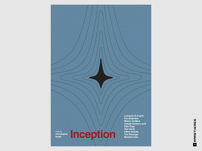 INCEPTION - Minimalist Swiss Style Movie Poster