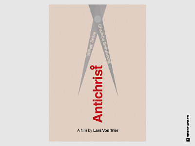 ANTICHRIST - Minimalist Swiss Style Lars Von Trier Movie Poster charlotte gainsbourg denmark design dogma drama graphic design helvetica horror lars von trier minimalistic movies semantic sexuality swiss style synthesis typography vector willem defoe