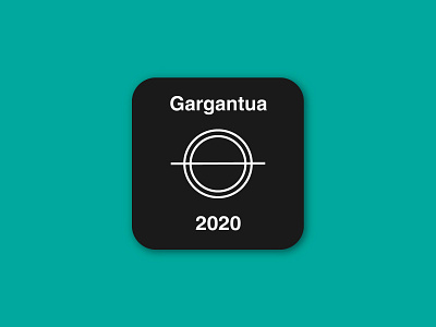 Gargantua 2020 Space Mission Patch - Dribbble Weekly Warmup