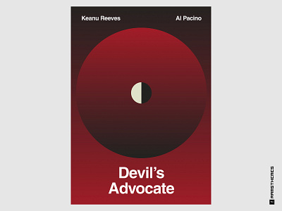 THE DEVIL'S ADVOCATE - Minimalist Swiss Style Movie Poster advocate al pacino cinema classics design devil graphic design helvetica illustration keanu reeves logo minimalistic movie art movie poster movies poster design swiss style typography vector