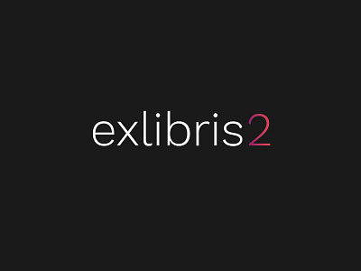 EXLIBRIS 2 Logo Concept books branding concept design gradient graphic design icon logo logo design minimalistic typography ui web wordpress design wordpress theme