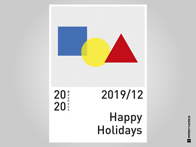 Bauhaus Greetings // Dribbble Weekly Warmup bauhaus design din dribbble form germany graphic design greeting card holiday card logo minimalism minimalistic rational typography warmup