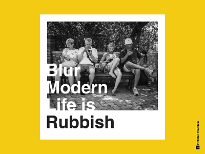 Blur - Modern Life is Rubbish Album Cover Remake 2019 album album art album cover album cover design blur britpop cd cover criticism design dribbble flickr helvetica photography sarcastic typogaphy uk weeklywarmup