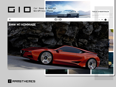 GIO - Car News & Design WordPress Theme automotive automotive design blog cars design full width graphic design interface design layout logo minimalistic typekit typography ui ux website wordpress design wordpress theme