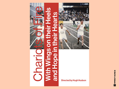 Chariots of Fire (1981) Movie Poster classics design graphic design minimalistic movie poster movies neue haas grotesk olympics poster poster design rational sports swiss style typography
