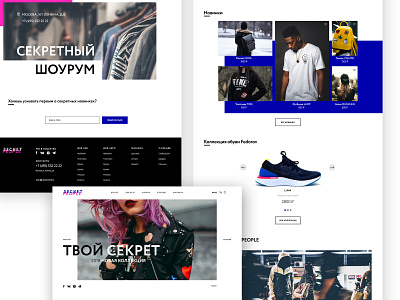 Clothes brand online shop website branding design ui ux website