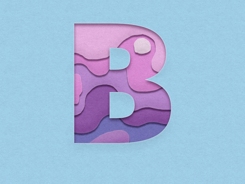 Papercut Design "B" By Rosa Gerdes On Dribbble