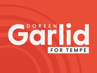 Doreen Garlid for Tempe branding campaign coral politics sun
