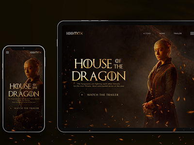 PROMO Mobile (House of the Dragon) mobile mobile app mobile design promo promo mobile ui ui design ui mobile