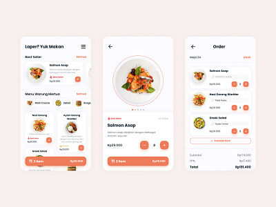 WarMer - Food Order App app design food food order ui food ui mobile mobile design mobile ui screen order ui