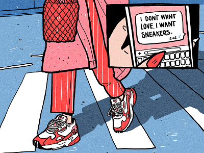 "Love". Illustration for Foot Locker